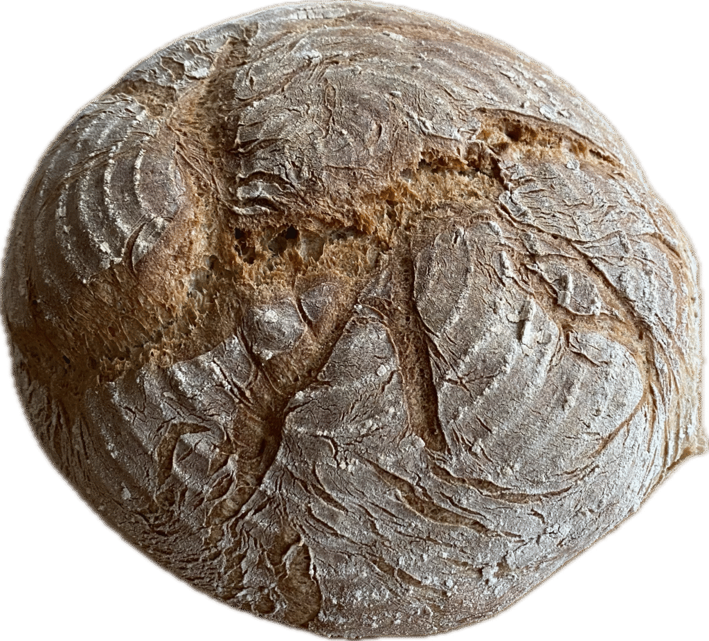 selbst von Hand gemachte Bauernbrote mit besten Zutaten frisch gebacken in der BergZeit in Schoppernau